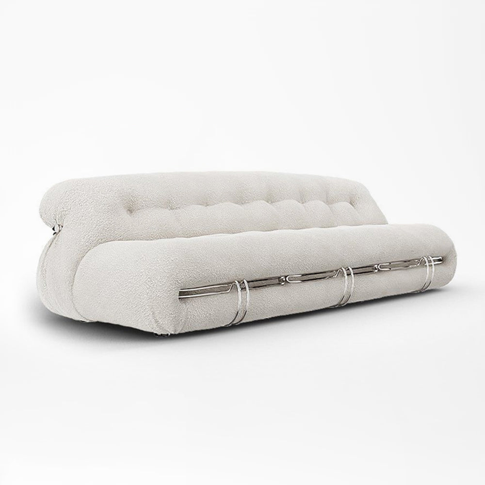 Cintia White Sofa