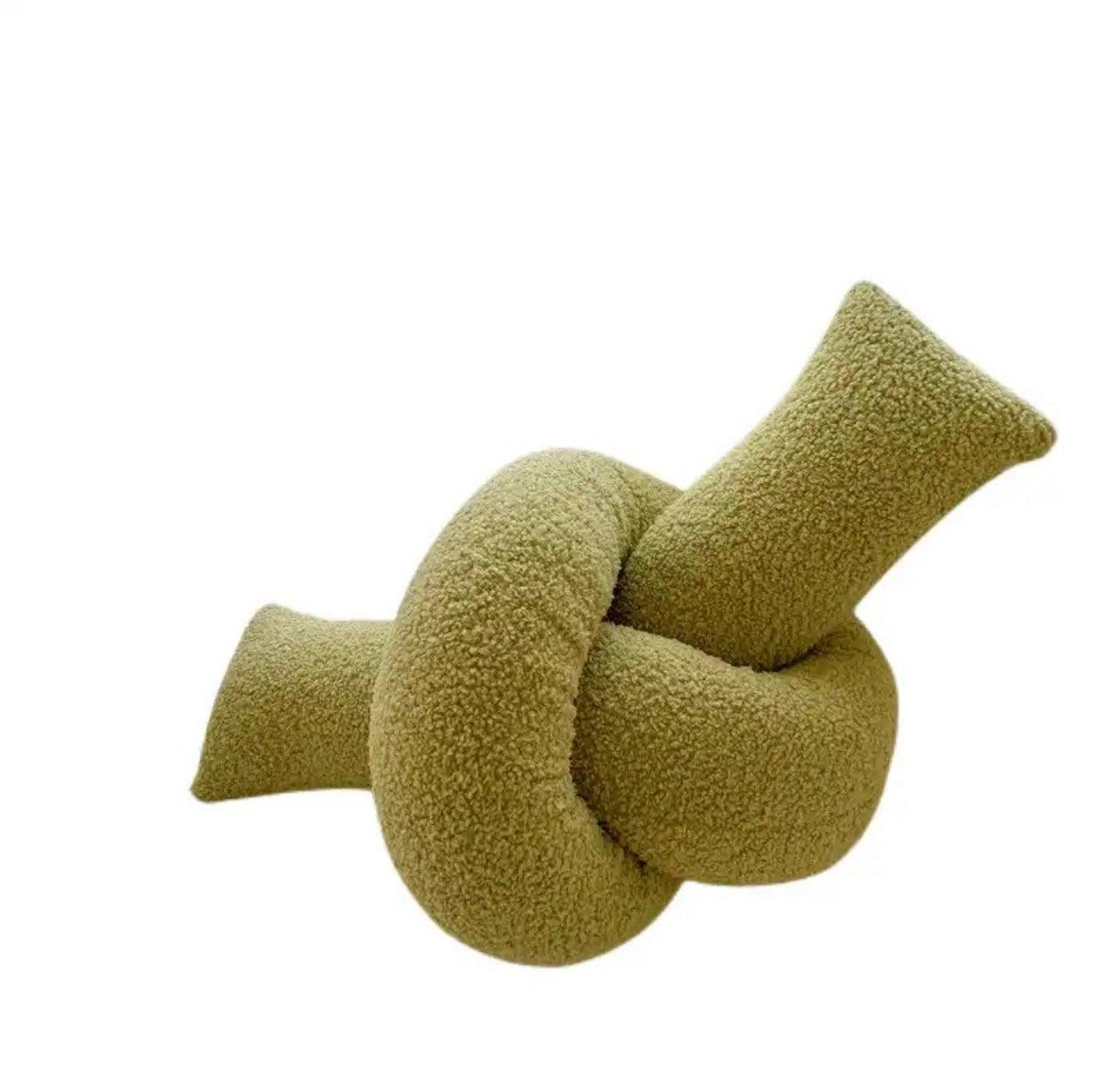 The Knot Green Cushion