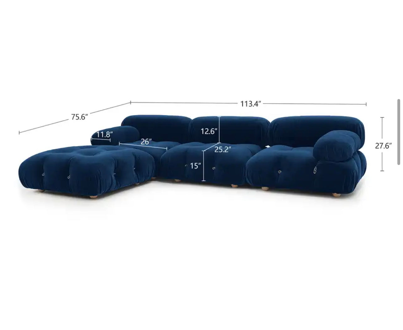 Gia Velvet Sofa