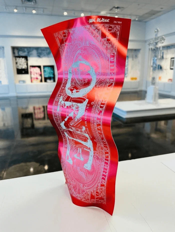 Karl Lagasse- One Dollar Rosso Bianco One