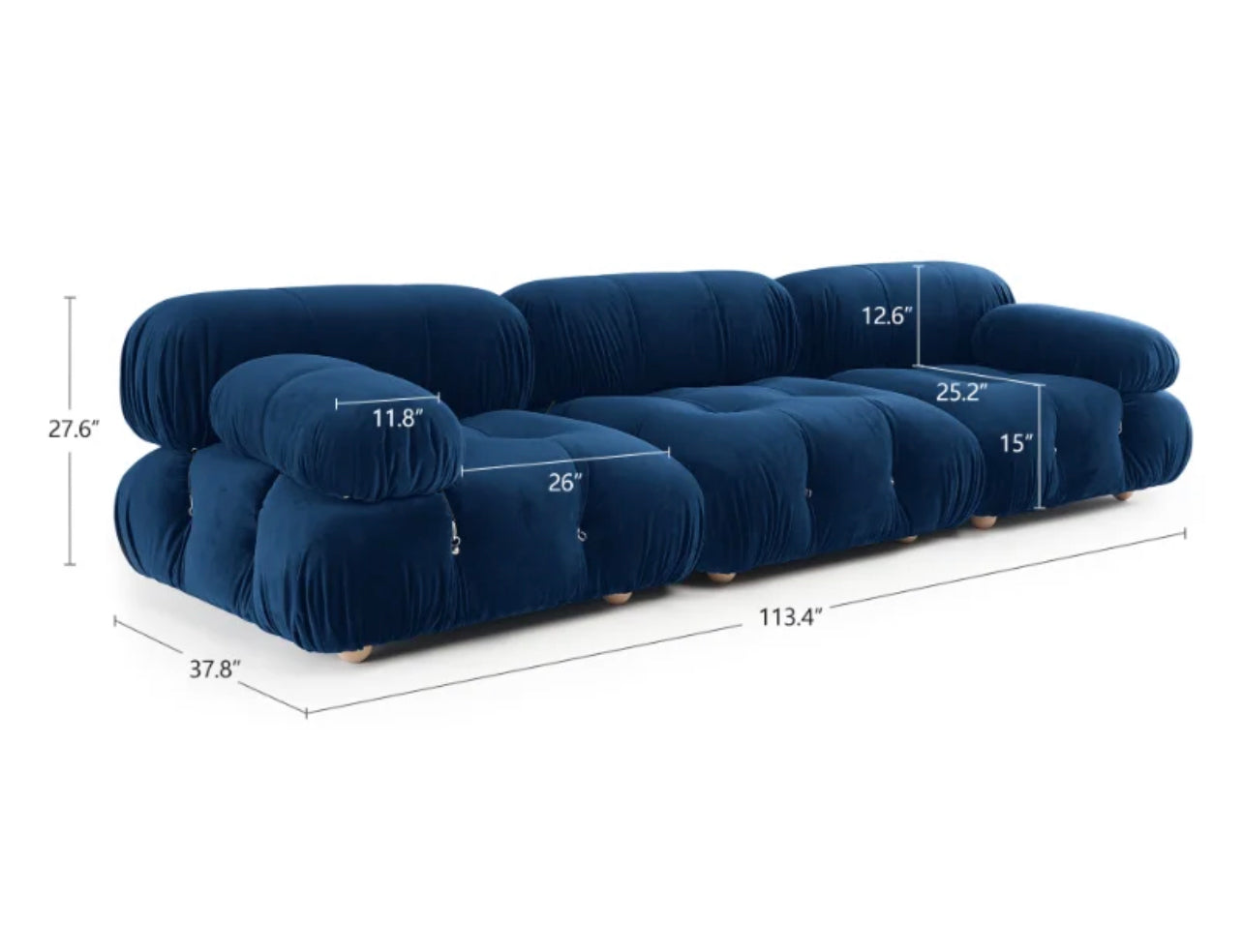 Gia Velvet Sofa