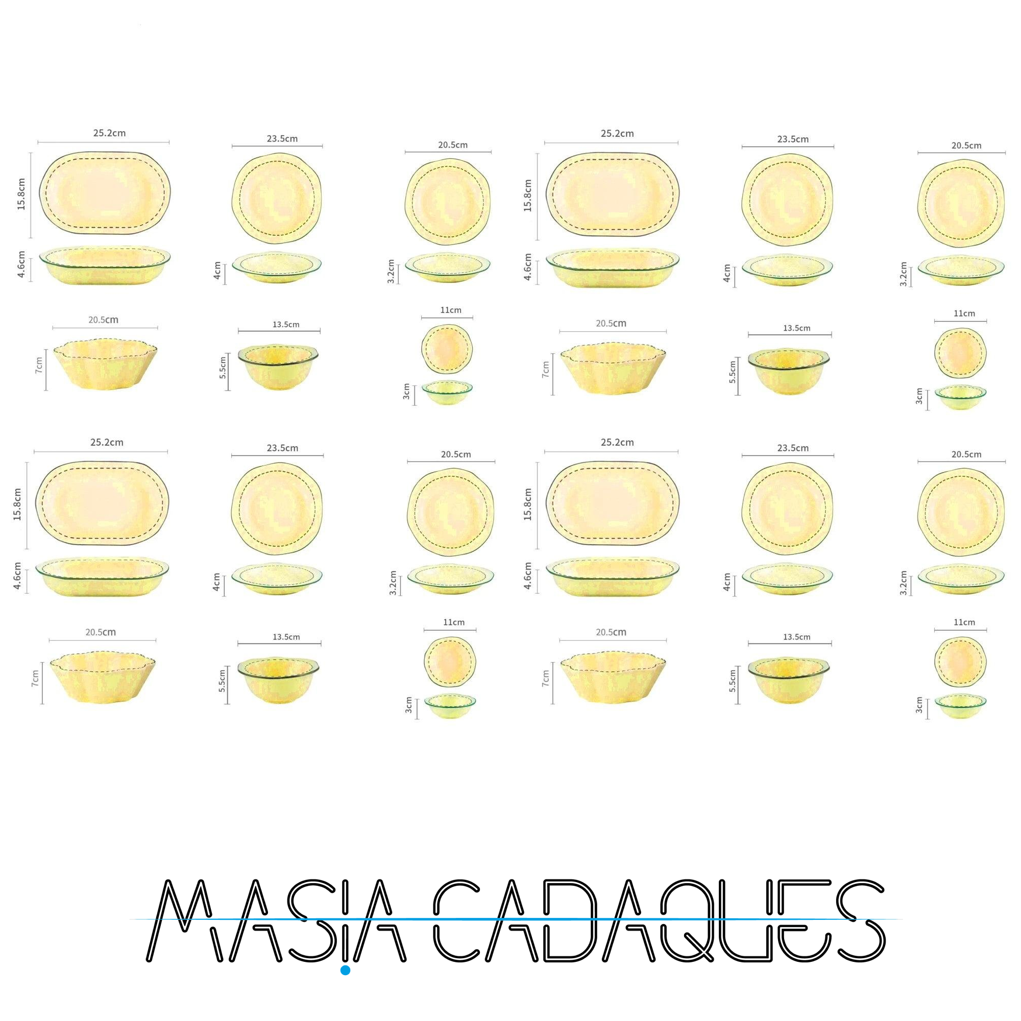 Magnolia Crockery Set