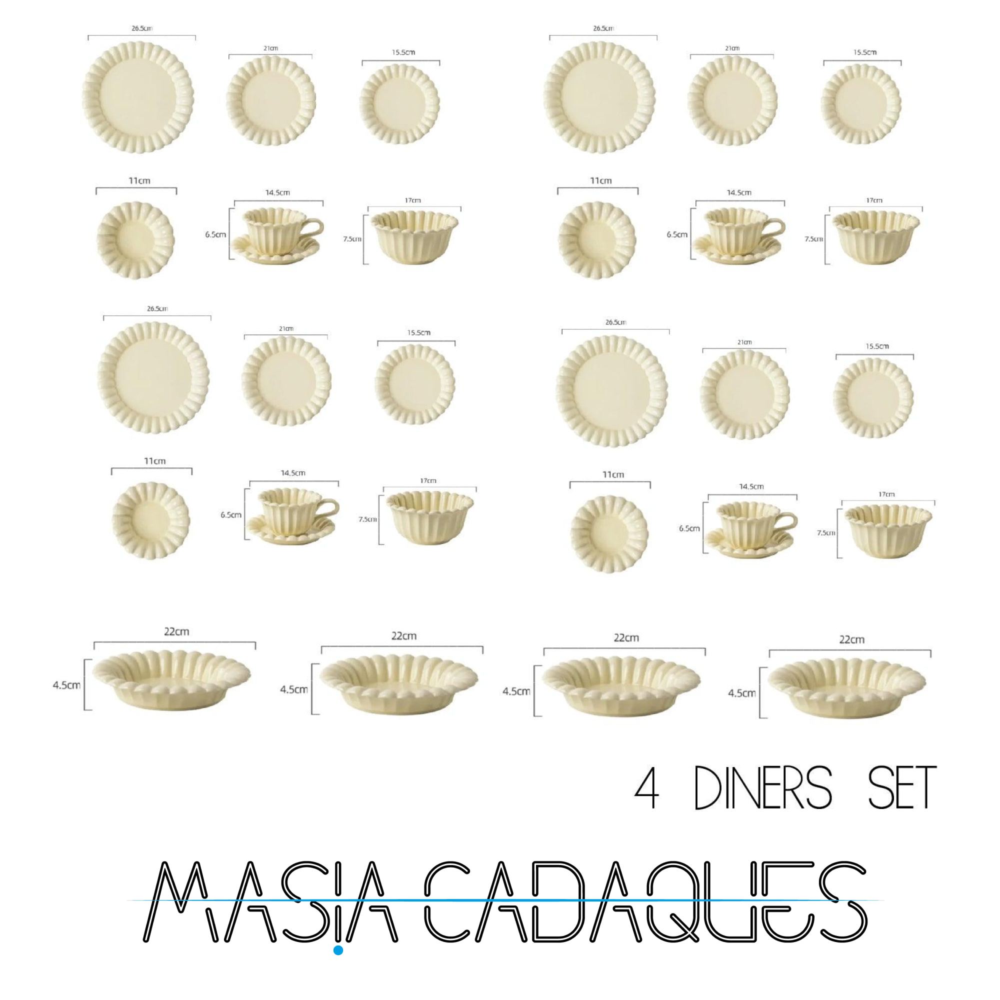 Amaranta Crockery Set