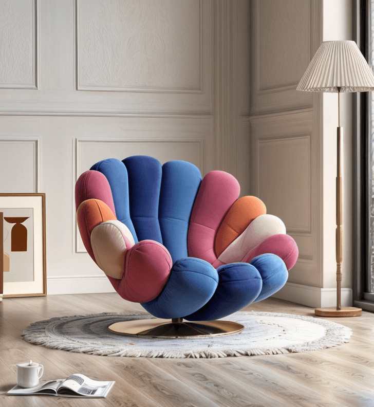 The Multicolor Swivel Chair