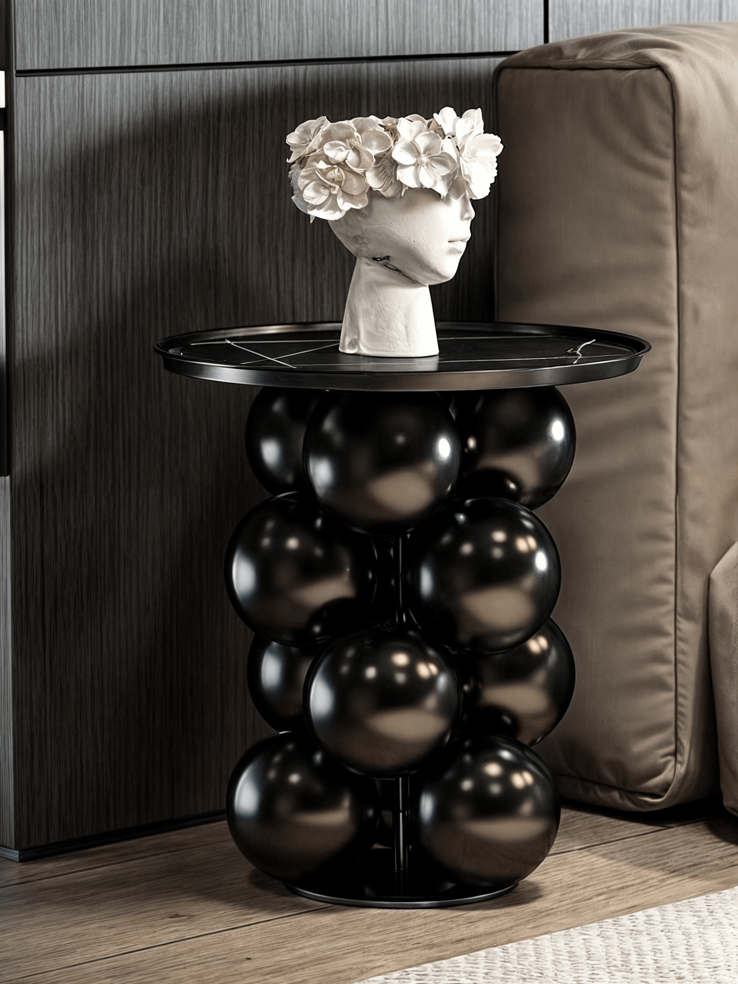 The Balloons Black Table