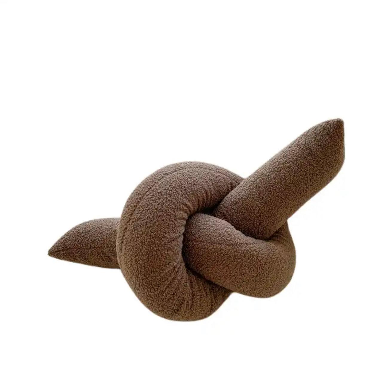 The Knot Brown Cushion