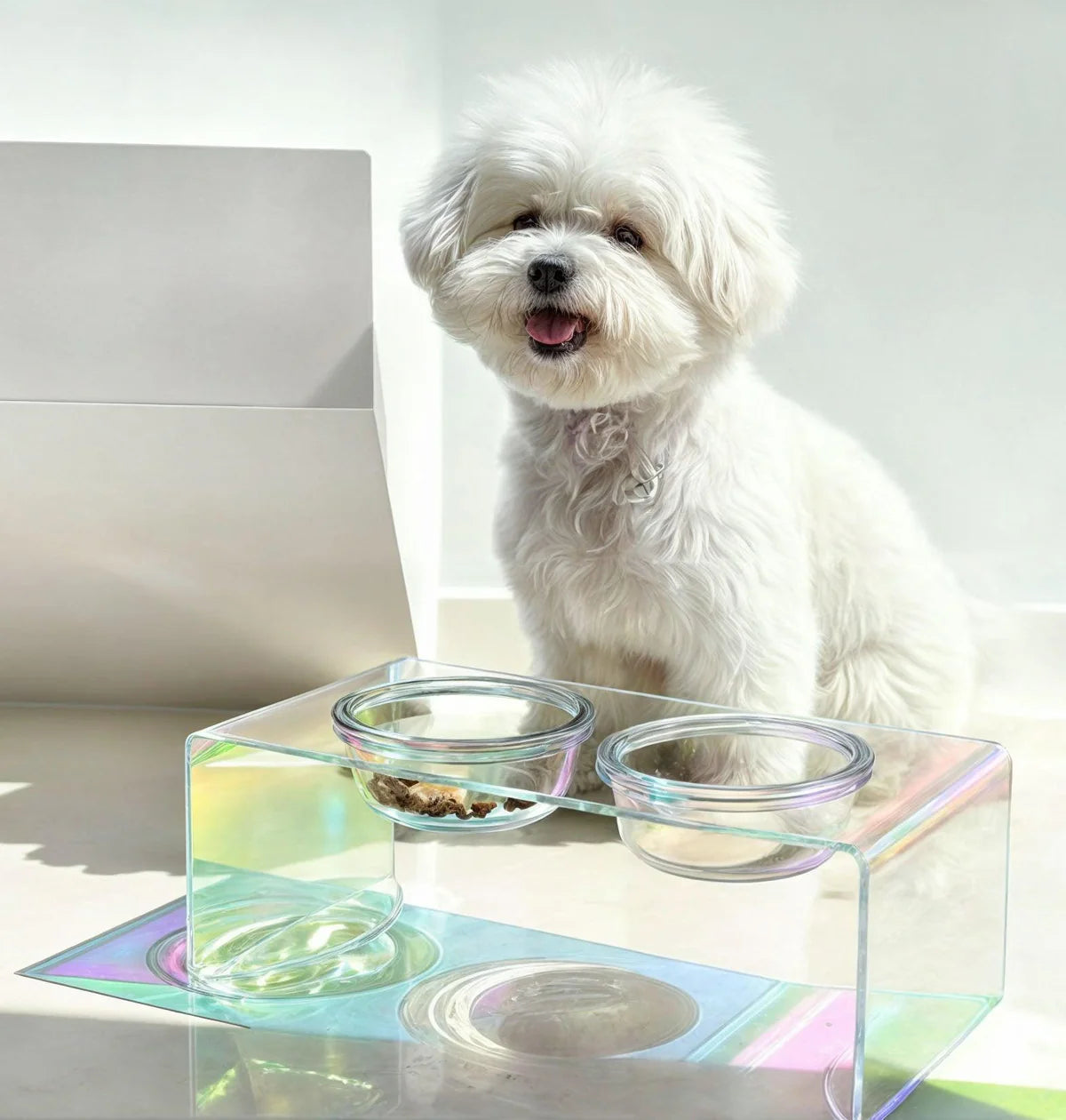 Acrylic Dog Feeder