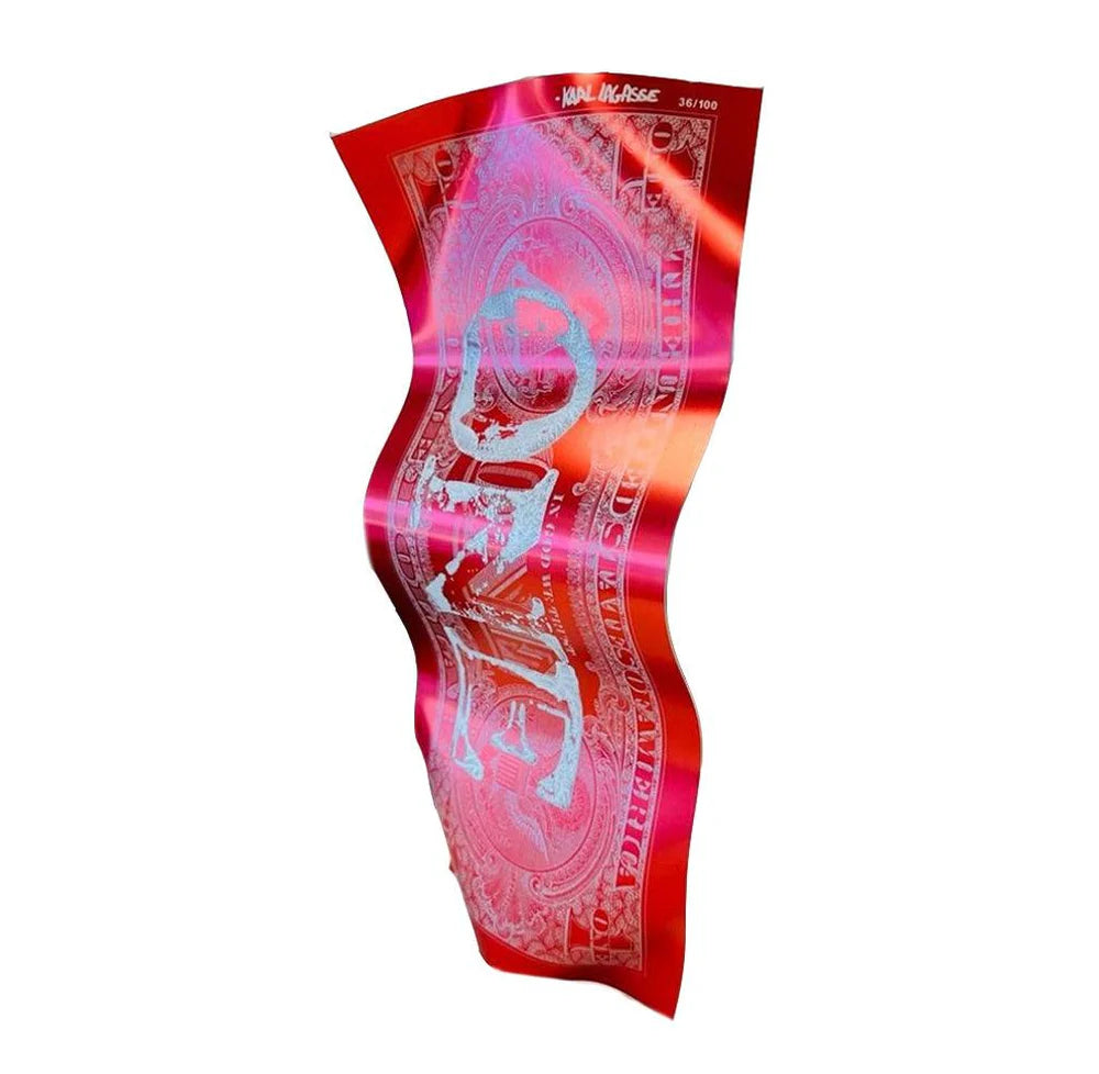 Karl Lagasse- One Dollar Rosso Bianco One