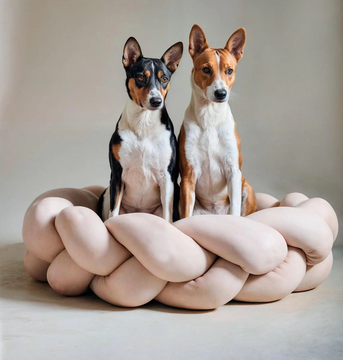 The Beige Pet Bed