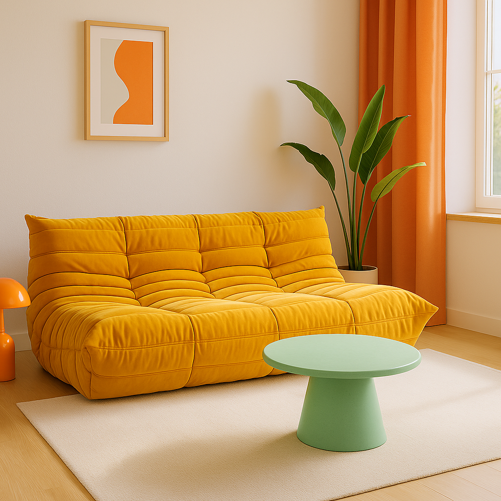 Ester Velvet Big Sofa