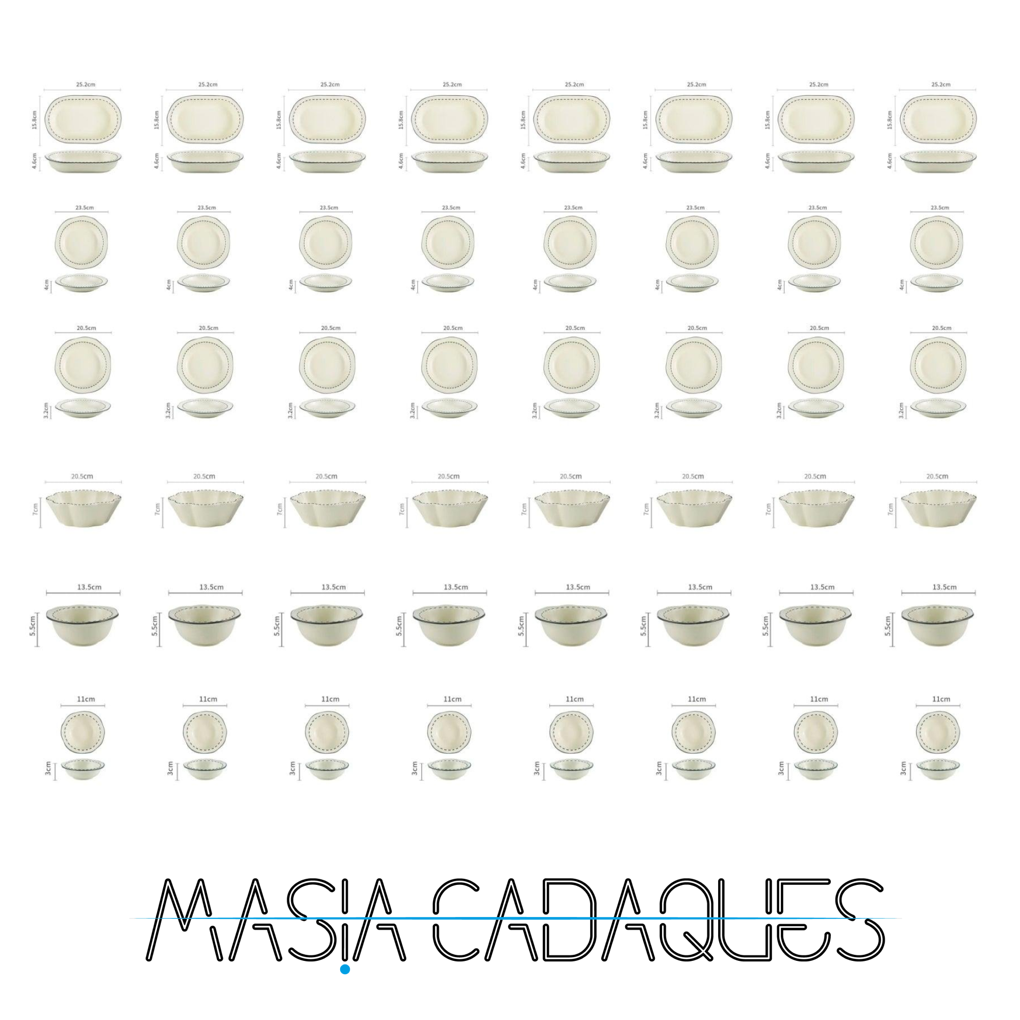 Magnolia Crockery Set