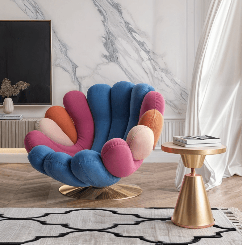 The Multicolor Swivel Chair