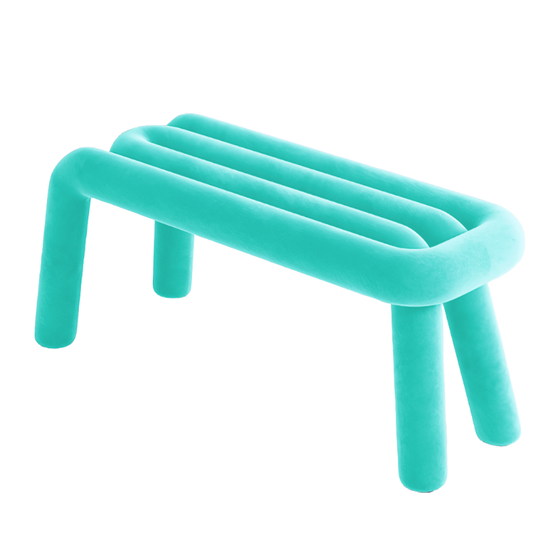 The Gia Bench Turquoise