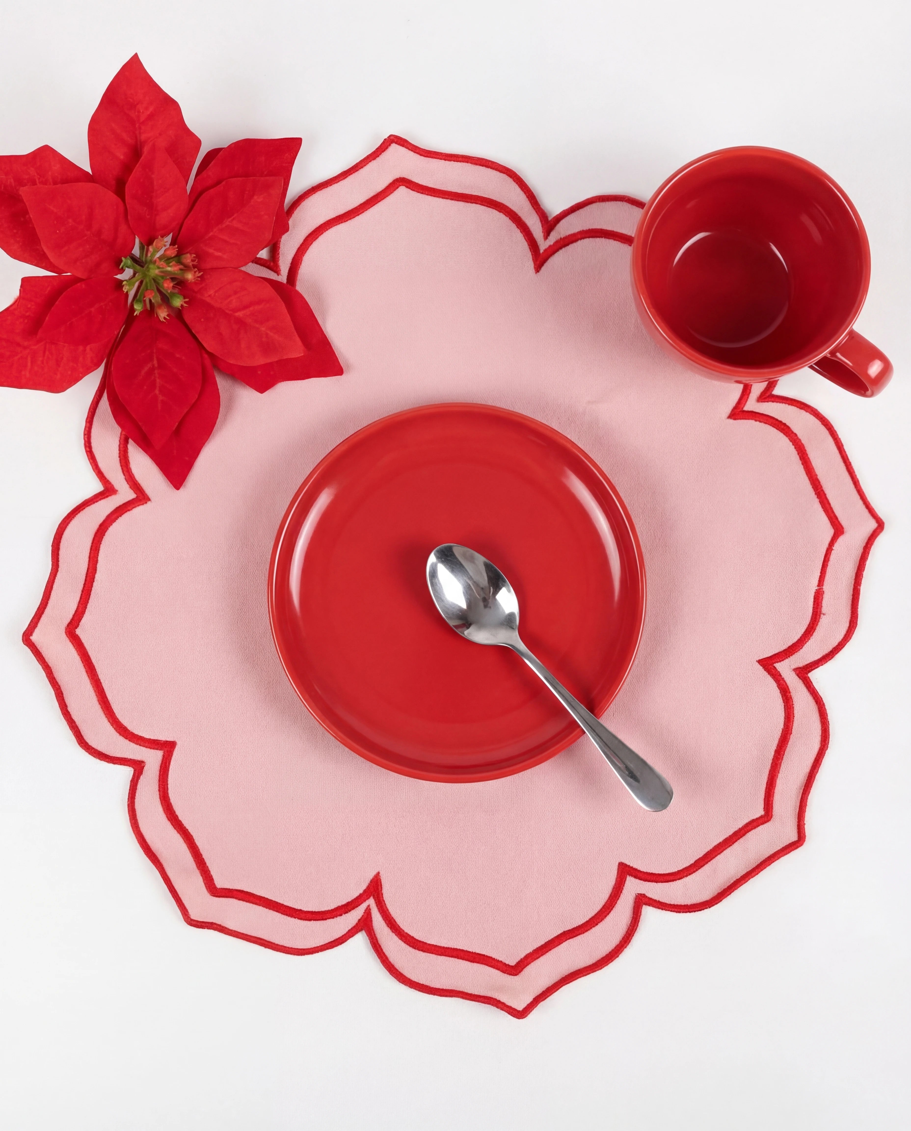 Poinsettia Petal Placemat