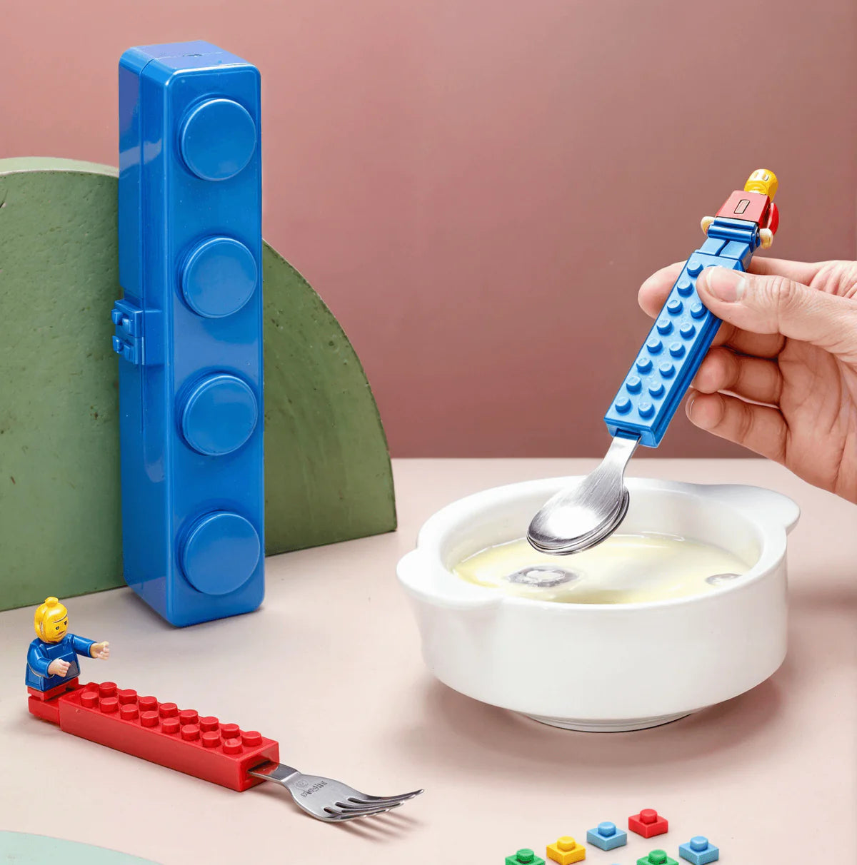 The Blue Lego Fork and Spoon Set