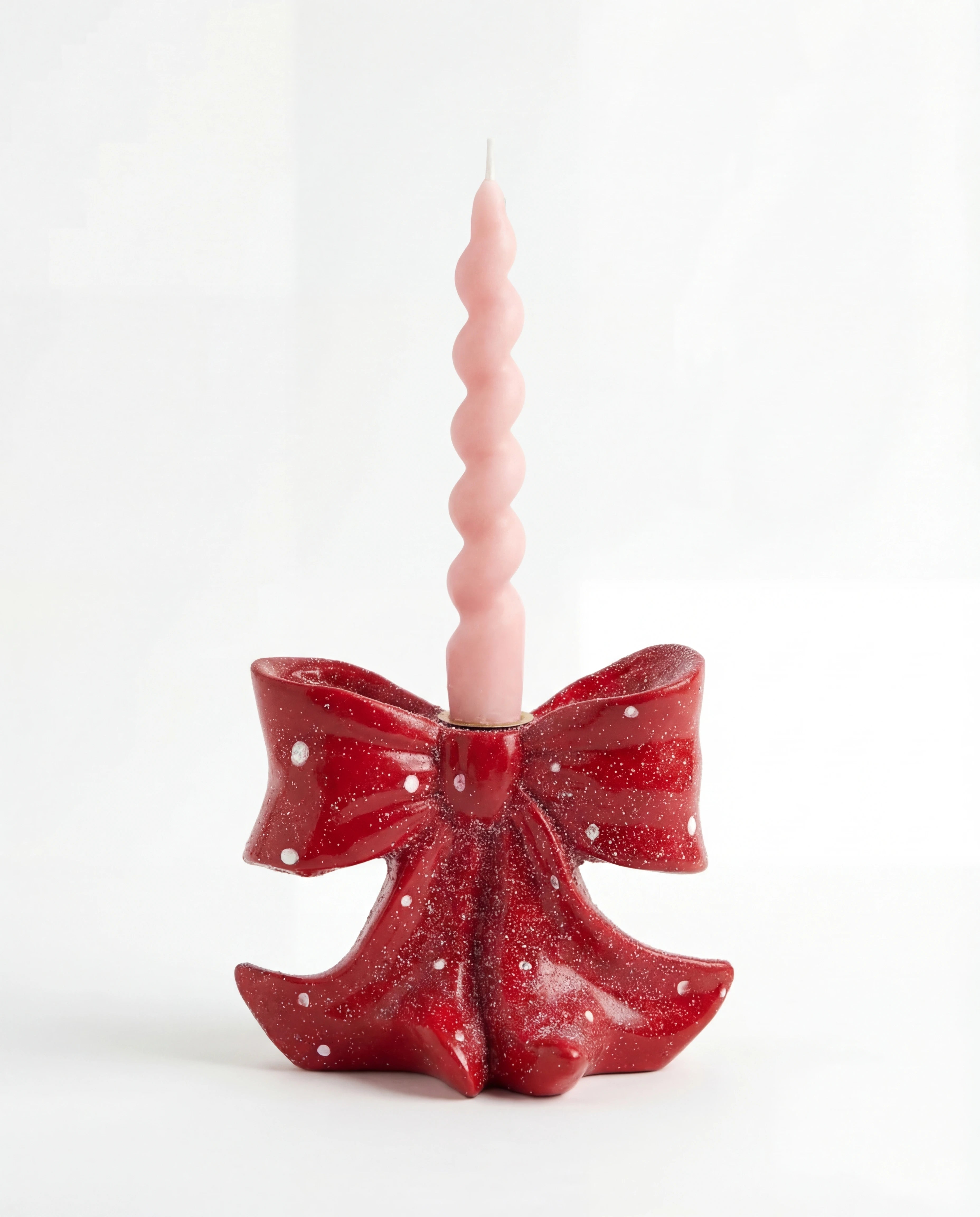 Festive Bow Candle Holder